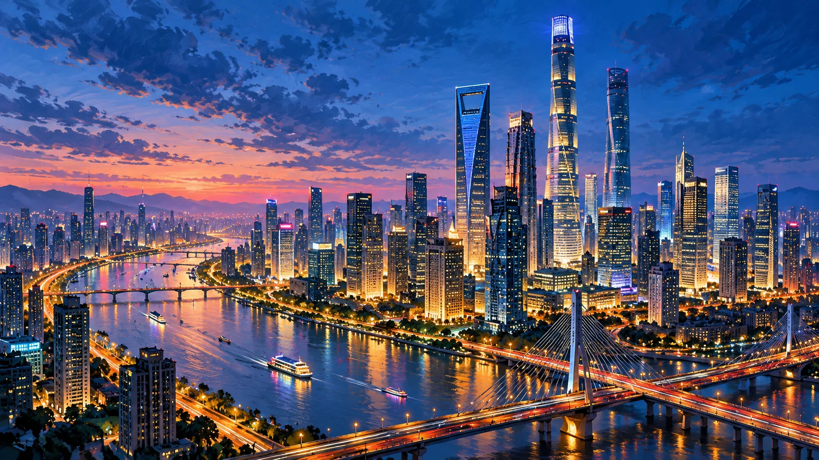 AI wallpaper inspired by global markets