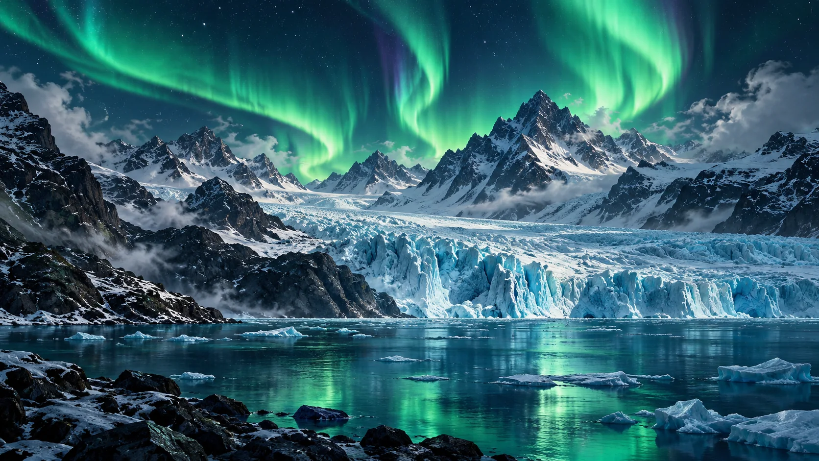 AI wallpaper inspired by arctic climate news